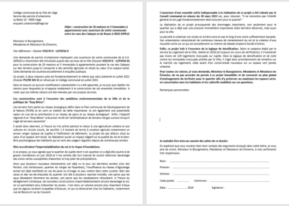 Lettre type de réclamation en ligne